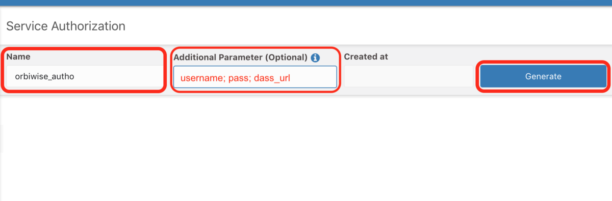 Authorization token screenshot