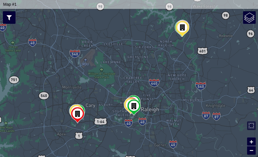 Filter button on map widget