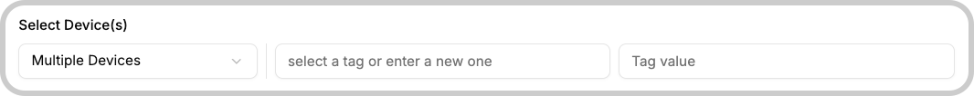 Multiple-devices tag selection UI