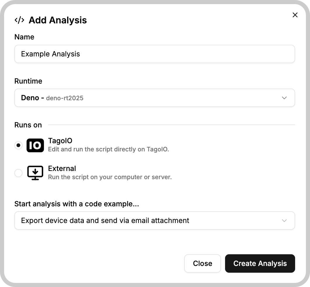 New Analysis Form