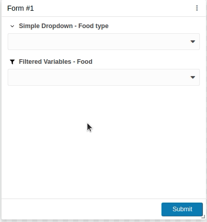 Filtered Variables example