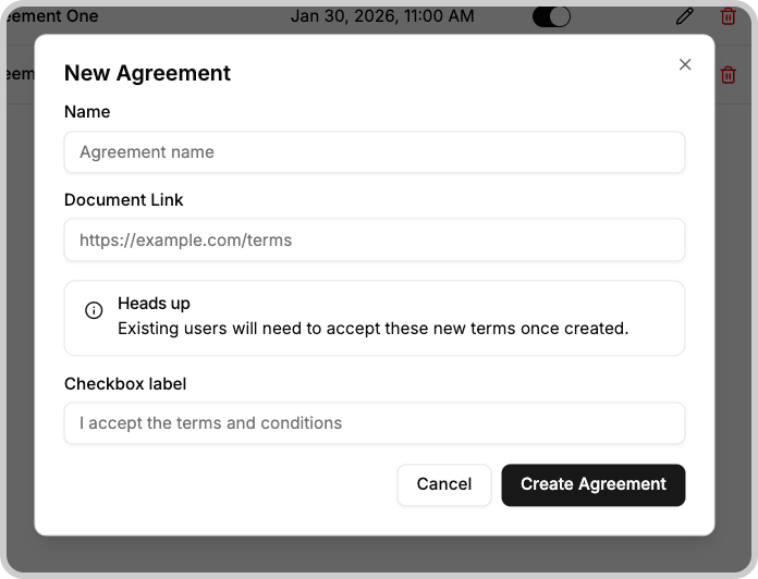 Agreements