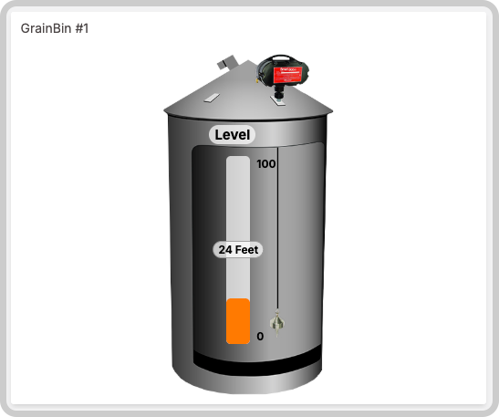 Grain bin illustration