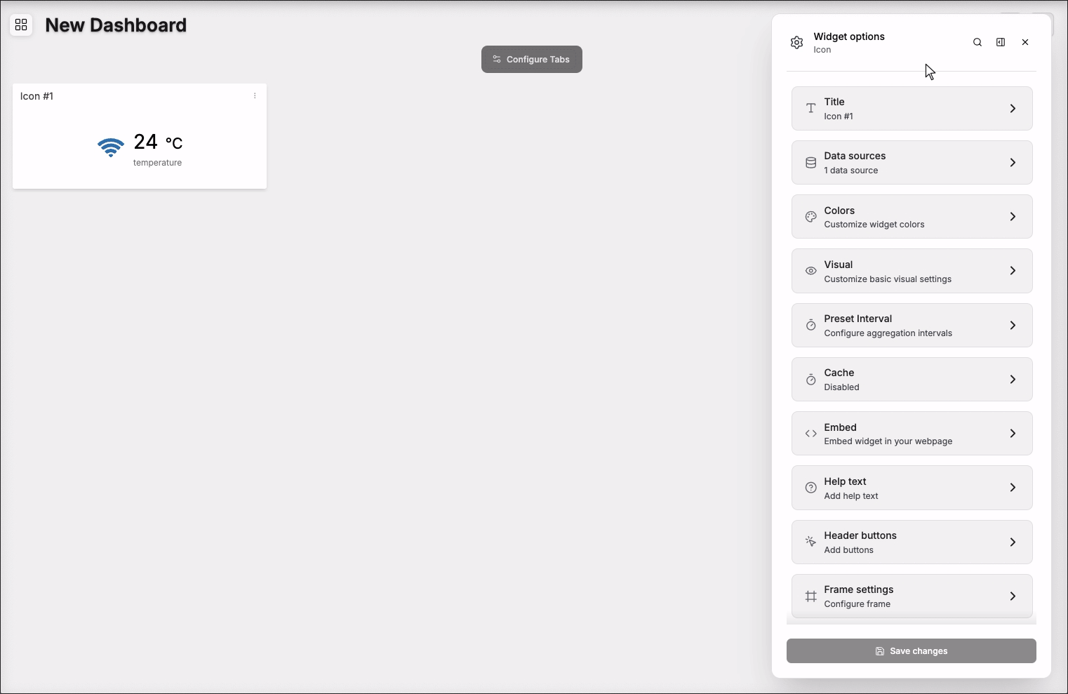 Icon widget examples