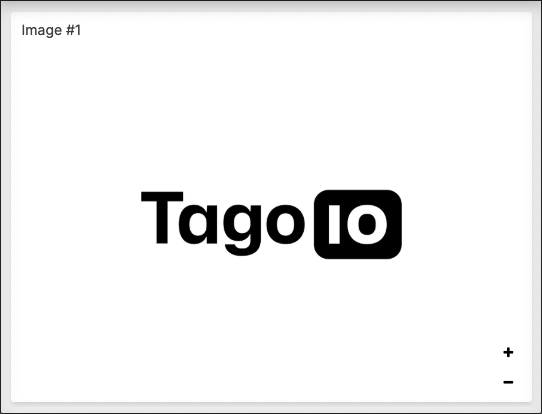 Image widget example showing three image tiles