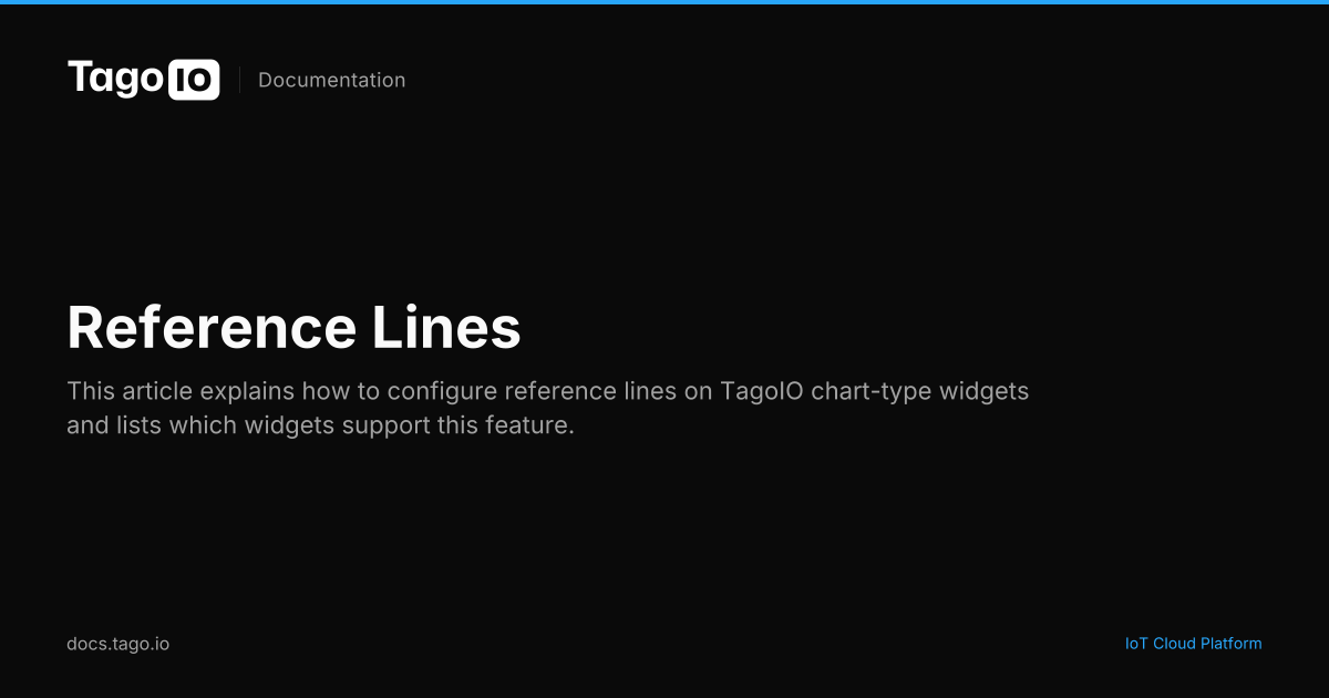 Reference Lines | TagoIO Docs
