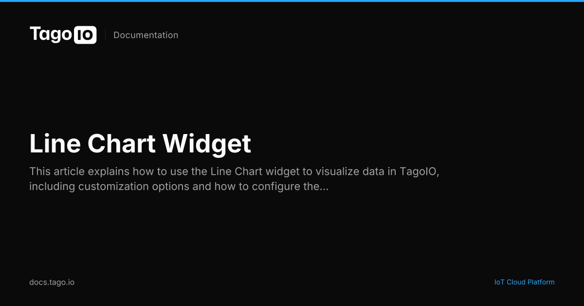 Line Chart Widget | TagoIO Docs