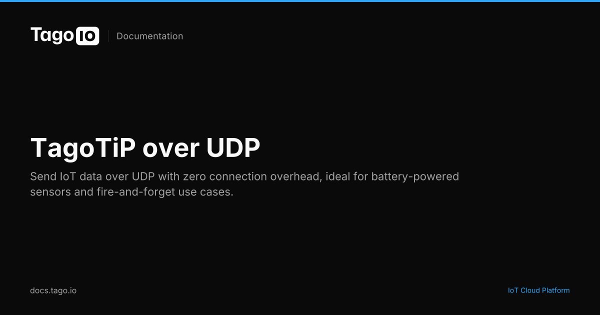 TagoTiP over UDP | TagoIO Docs